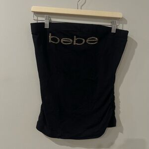 Bebe Y2K Black Tube Top